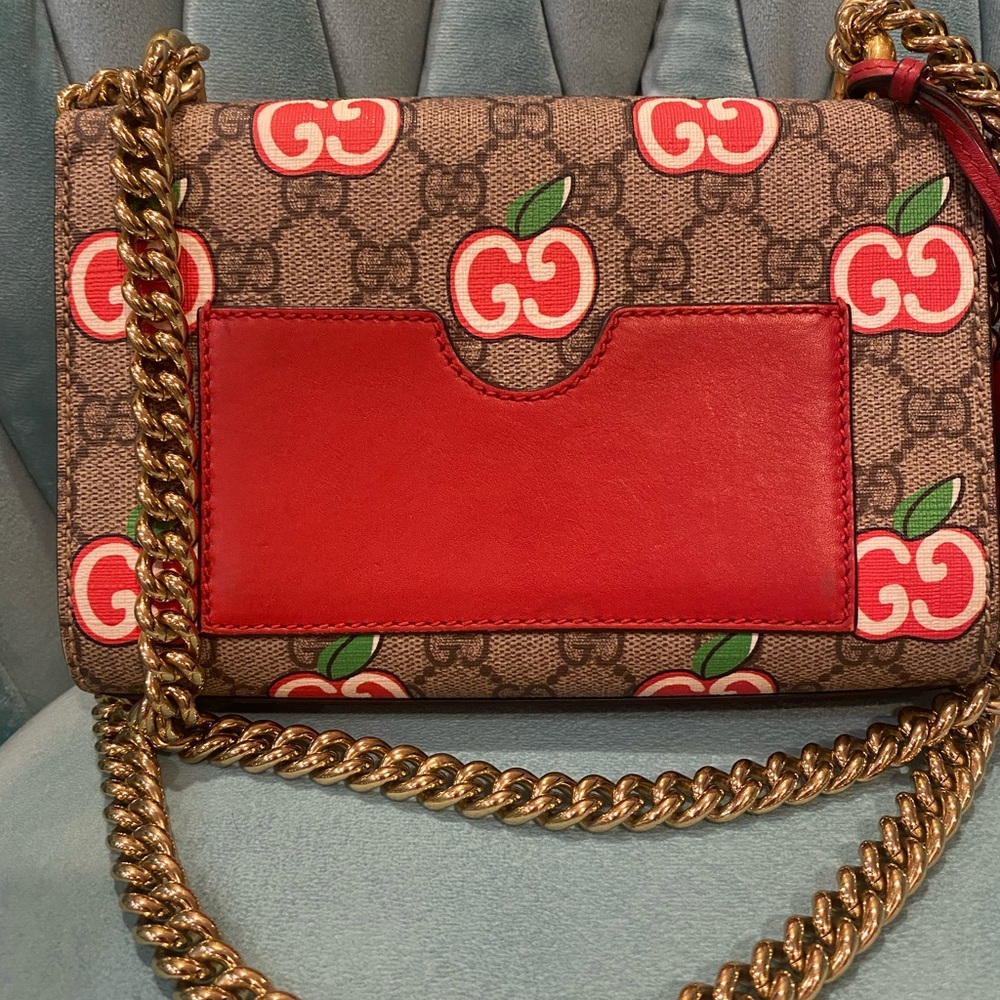 LIMITED EDITION Gucci Padlock Supreme GG Apple Capsule Collection Shoulder Bag 🍎 - Picture 3 of 17